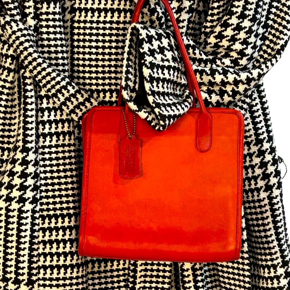Coach RED Vintage Small Tote bag made in NYC with hangtag 200 - 1333